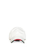 Berretto da baseball in cotone bianco con dettaglio Web