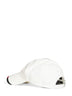 Berretto da baseball in cotone bianco con dettaglio Web