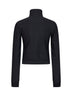 Giacca con zip in jersey GG jacquard nero