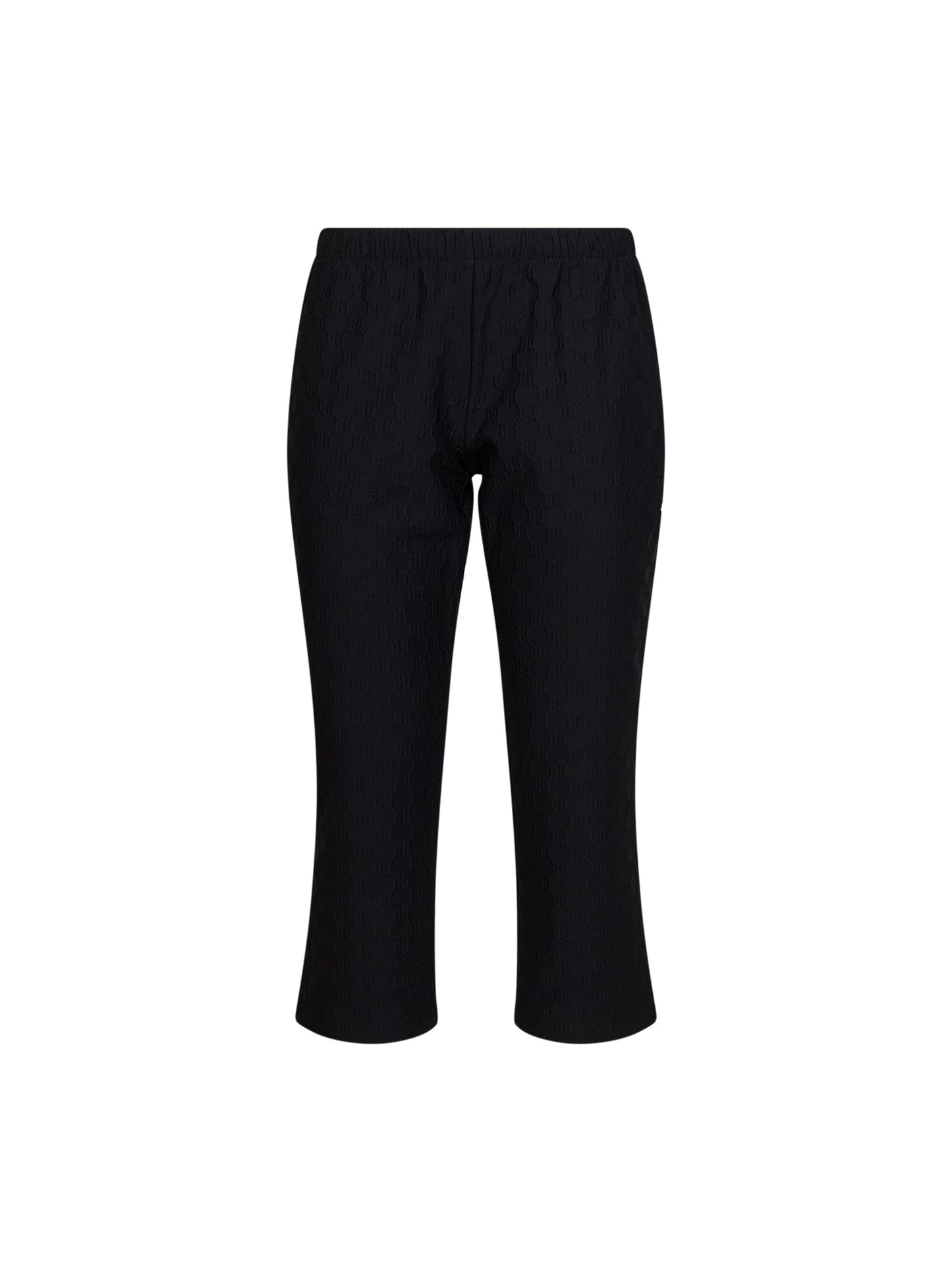 Pantaloni Capri in jersey jacquard GG nero