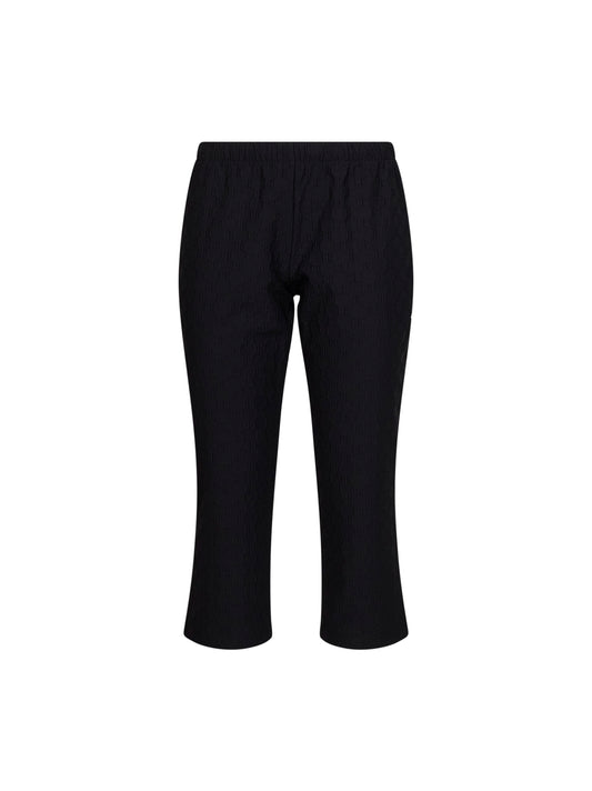 Black GG jacquard jersey Capri pants