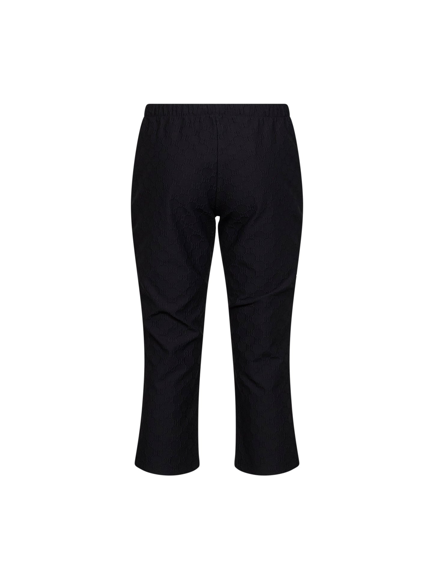 Pantaloni Capri in jersey jacquard GG nero
