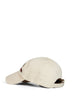Ivory cotton embroidered baseball cap