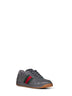 Dark grey perforated leather Screener sneakers