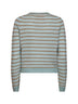 Sage cashmere knit Pebble Stripe Jane cardigan