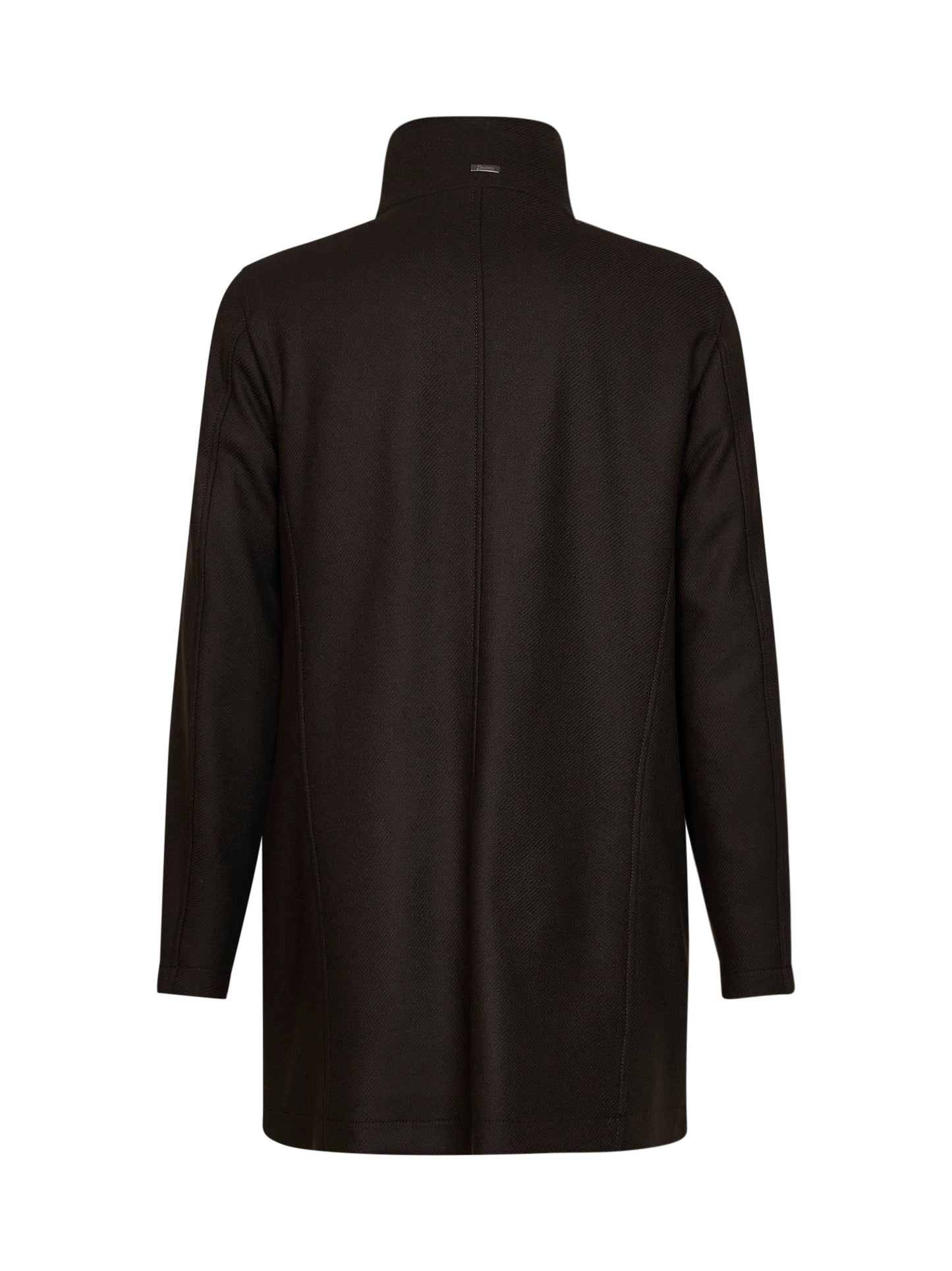 Cappotto a collo alto in marrone <BR/>