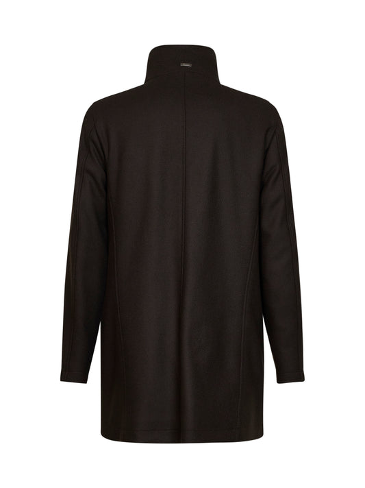 Brown roll-neck coat <BR/>