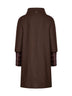 Cappotto in Ecowool e Nylon Ultralight fondente<BR/>