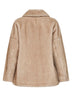Cappotto corto in ecopelliccia effetto visone chantilly