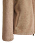 Beige melange alternative mink fur bomber jacket