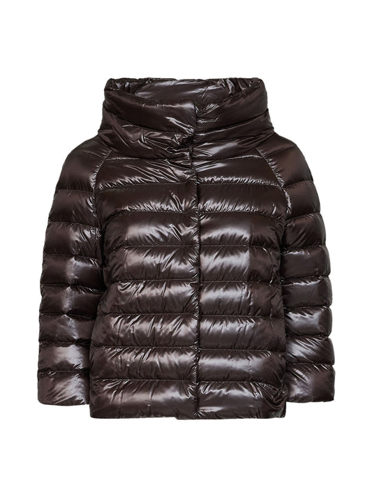 Dark brown Ultralight Nylon Sofia mini cape