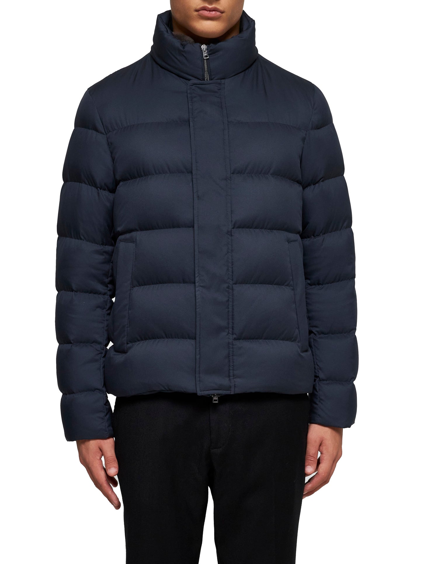 Bomber in arendelle e pelliccia sintetica<BR/>
