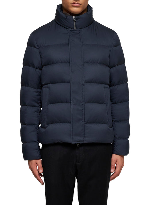 Bomber in arendelle e pelliccia sintetica<BR/>