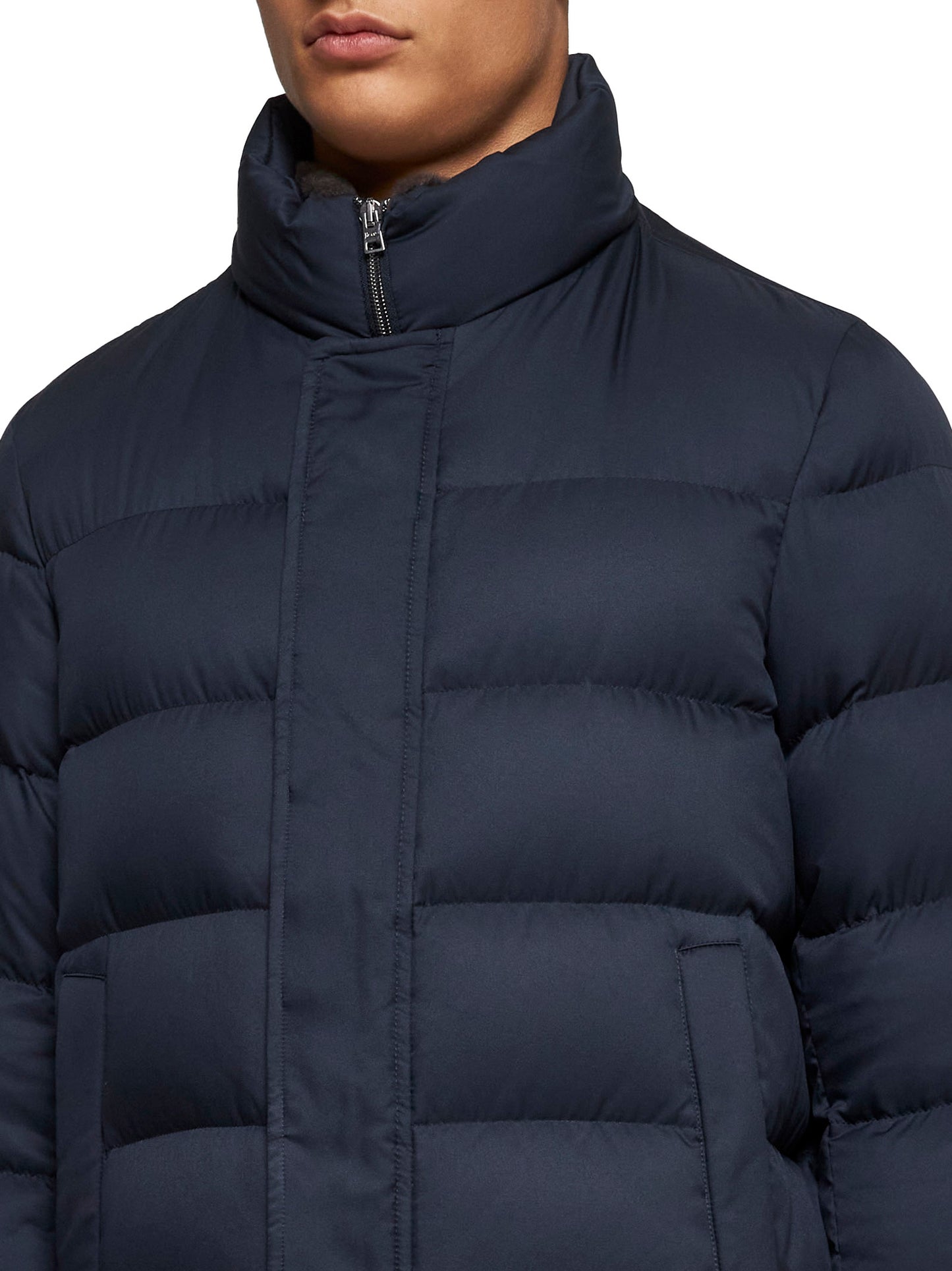 Bomber in arendelle e pelliccia sintetica<BR/>