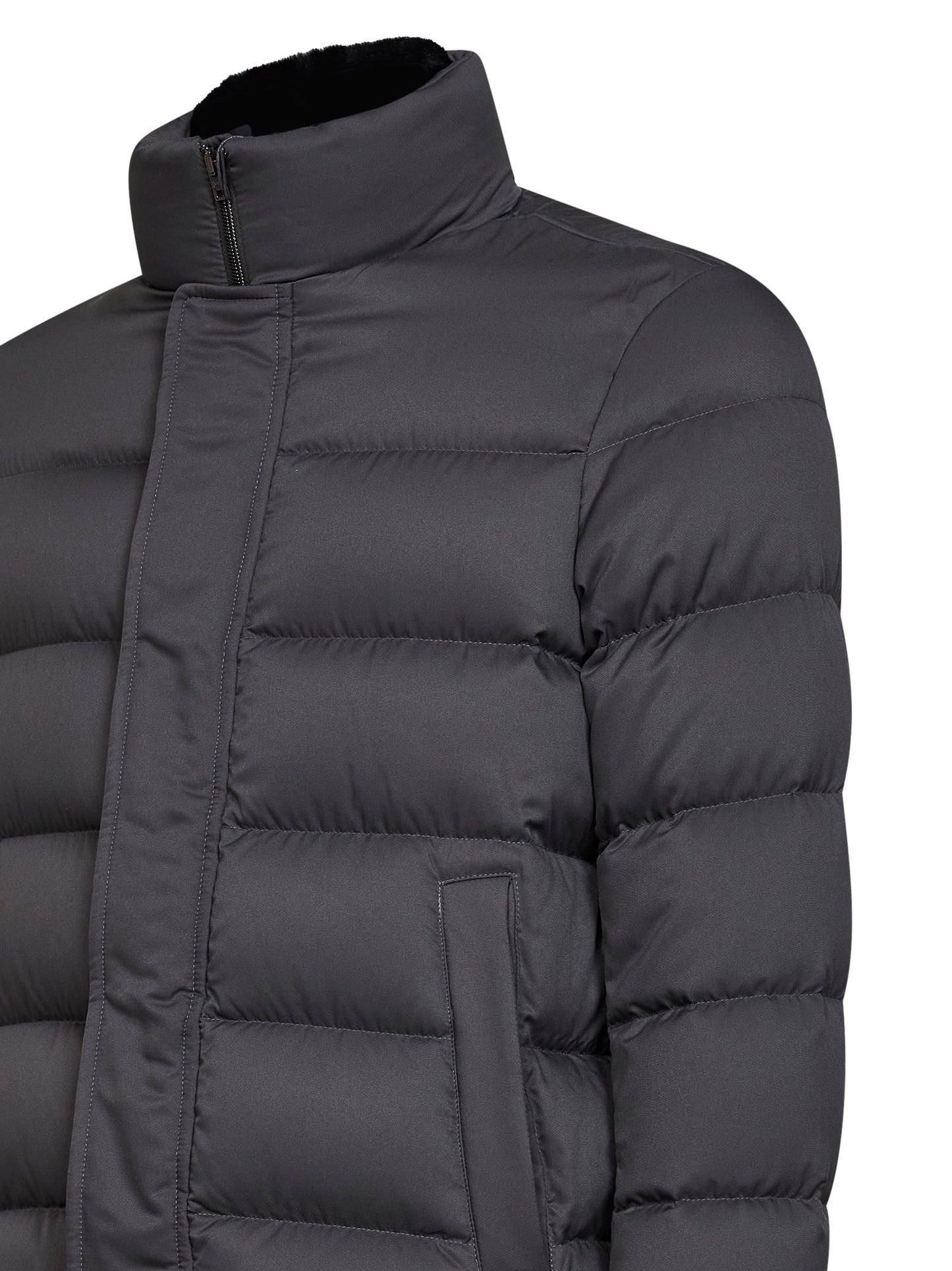 Bomber in Arendelle e faux fur grigio