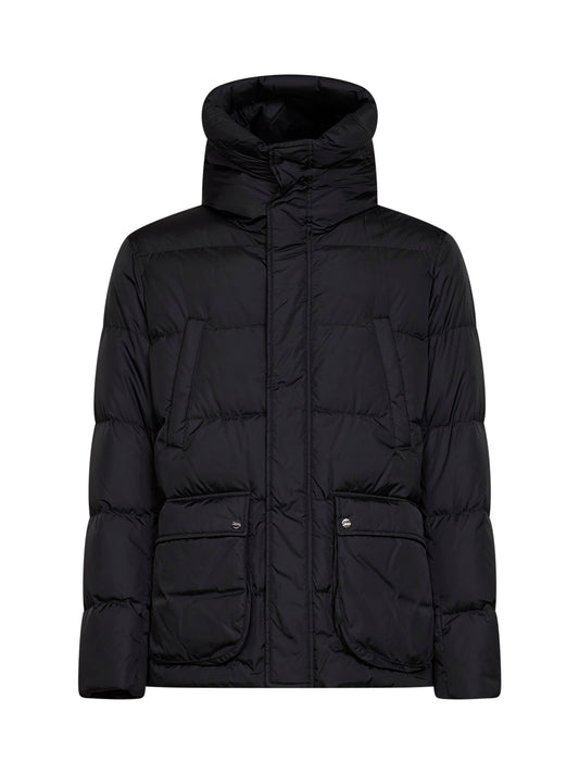 Bomber con cappuccio in nylon Chamonix nero