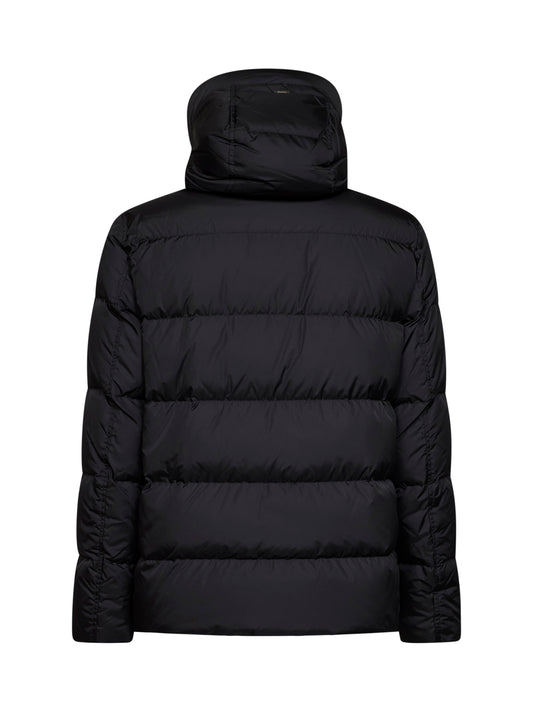 Bomber con cappuccio in nylon Chamonix nero