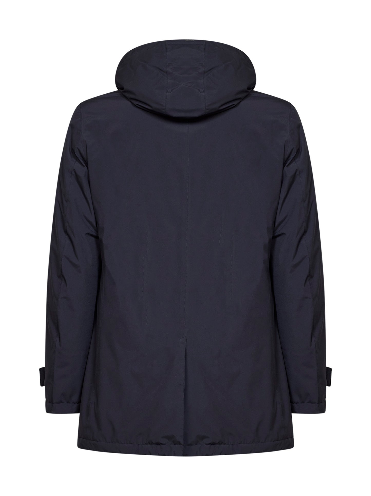 Parka con cappuccio in 2 Layers Windstopper blu navy