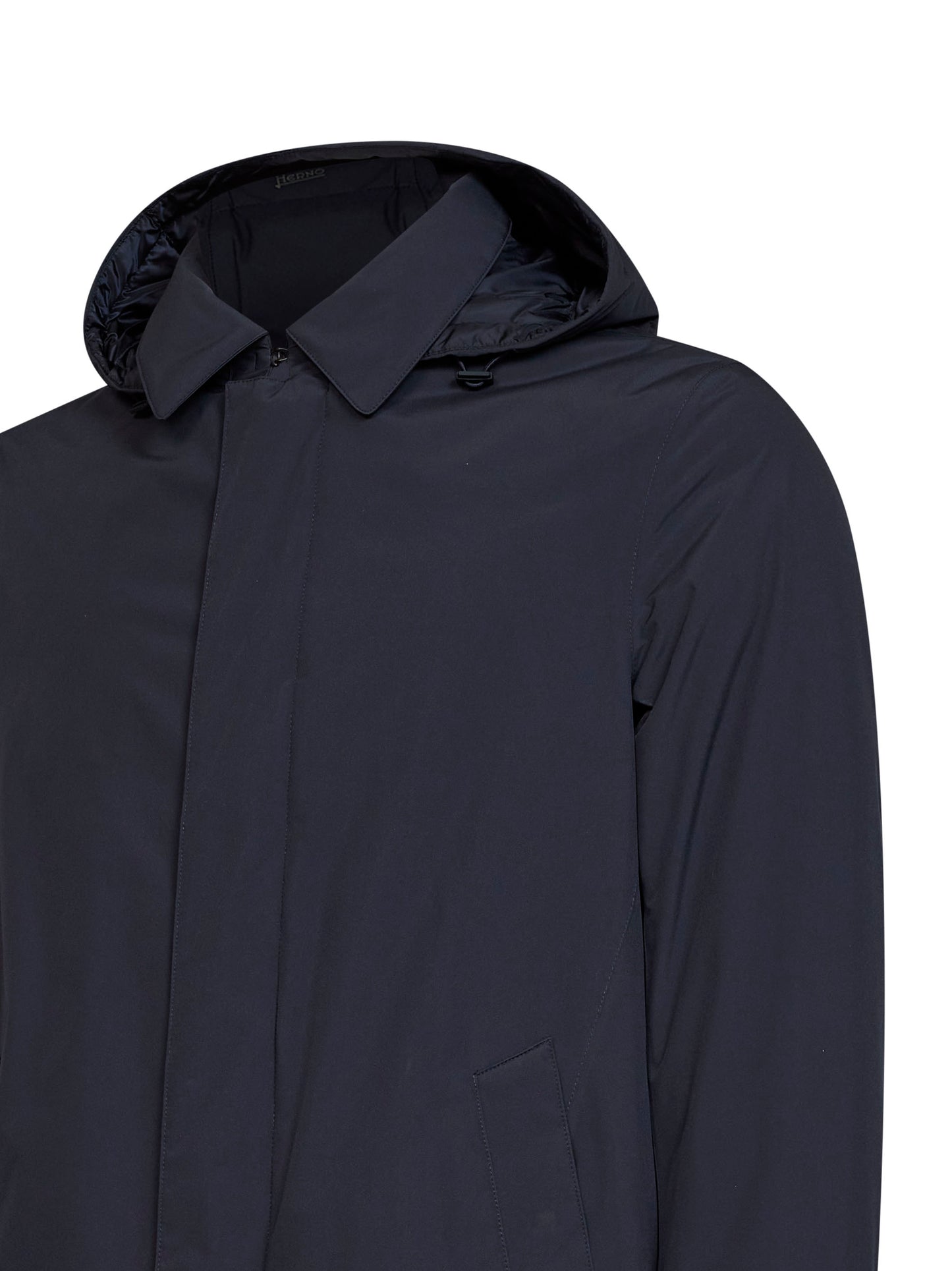 Parka con cappuccio in 2 Layers Windstopper blu navy