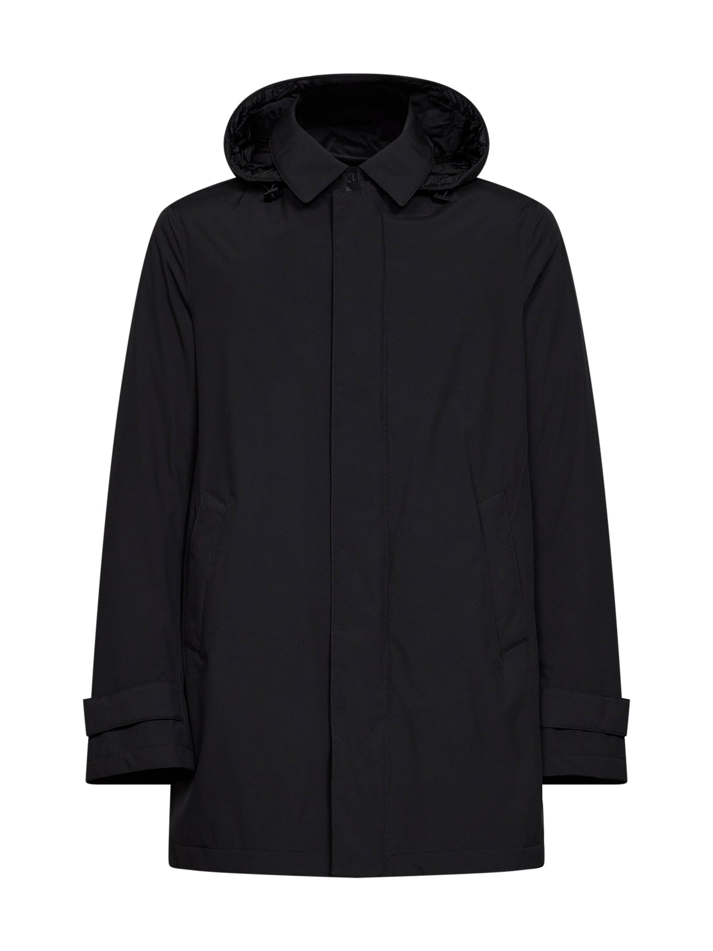 Parka con cappuccio in 2 Layers Windstopper nero