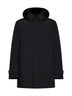 Parka con cappuccio in 2 Layers Windstopper nero