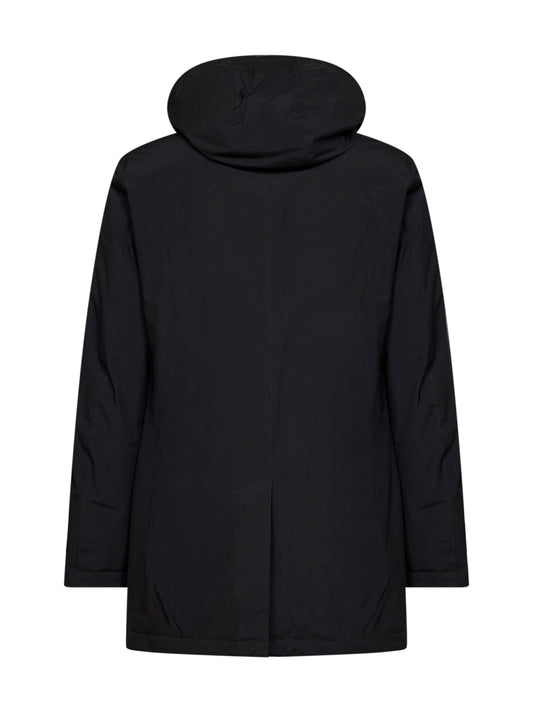 Parka con cappuccio in 2 Layers Windstopper nero