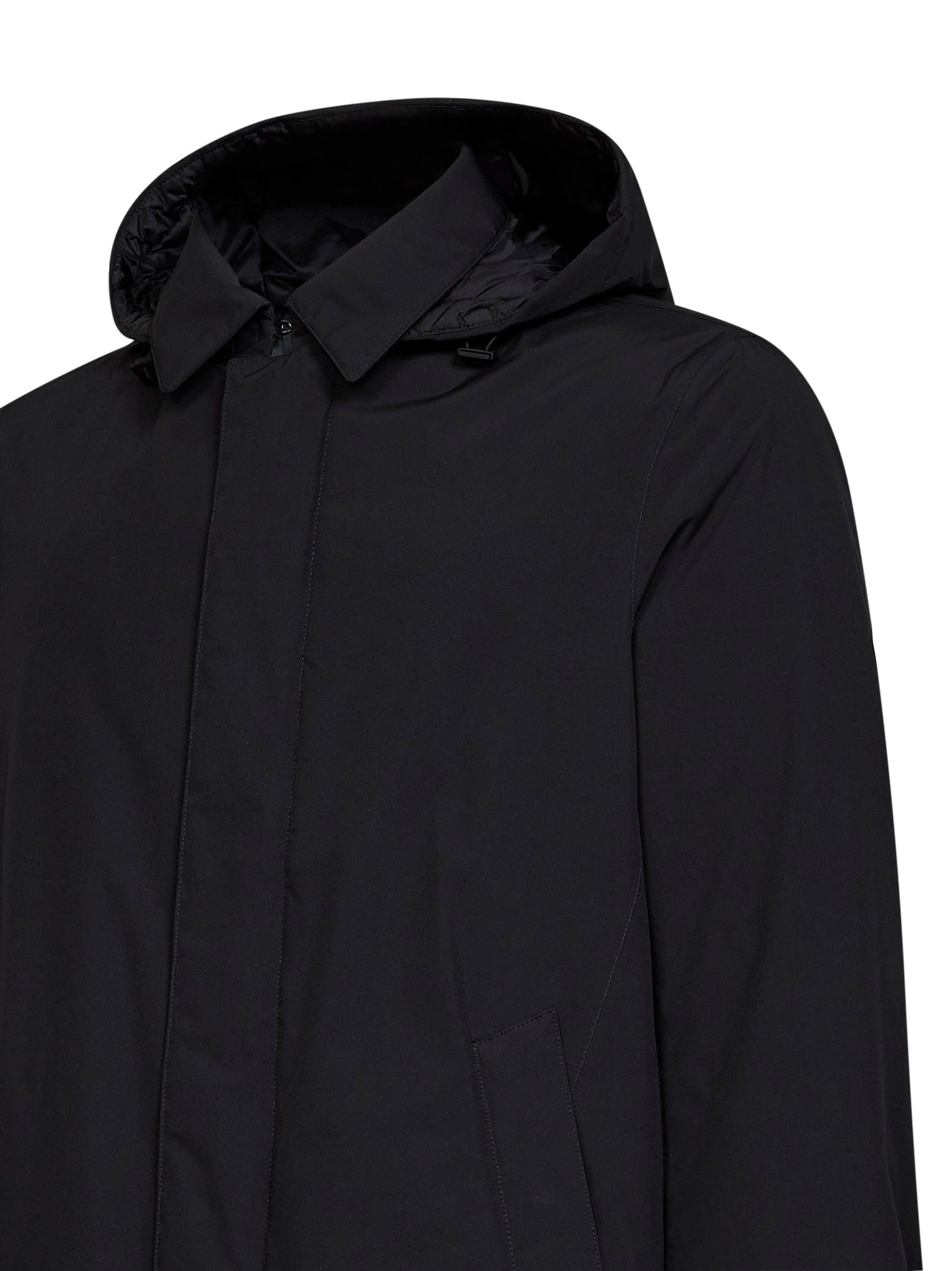 Parka con cappuccio in 2 Layers Windstopper nero