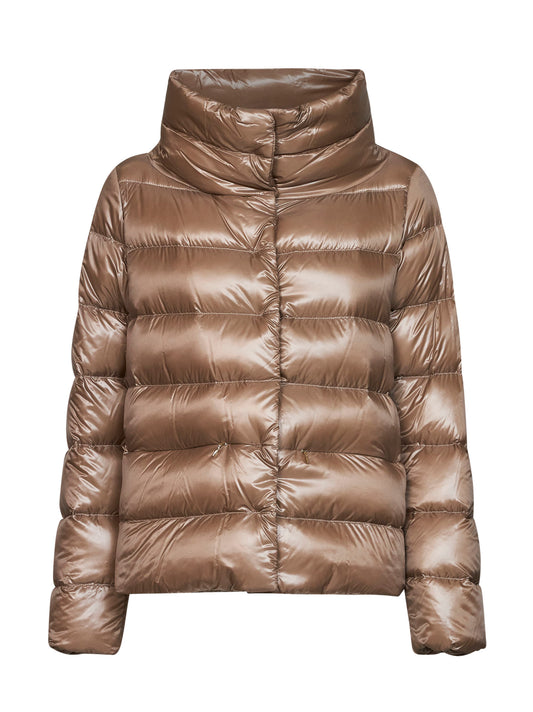 Piumino cappa in Nylon Ultralight tortora
