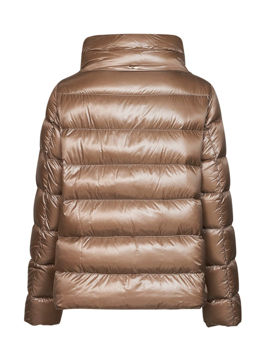 Piumino cappa in Nylon Ultralight tortora