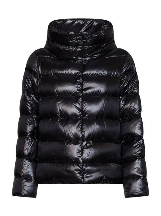 Piumino cappa in Nylon Ultralight nero