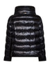 Black Ultralight Nylon cape down jacket