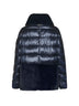Blue Ultralight Nylon and lady alternative fur cape