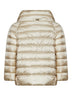 Ivory nylon Sofia padded mini cape