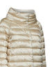 Ivory nylon Sofia padded mini cape