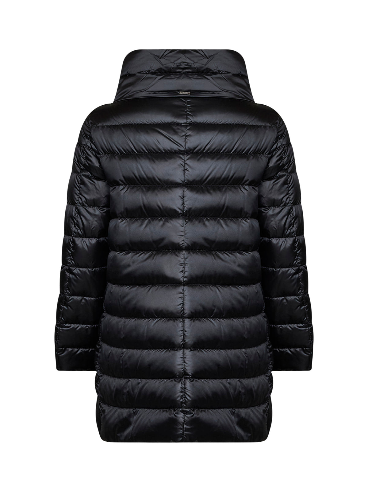 Black nylon Amelia A-shape down jacket