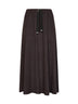 Gonna lunga Resort in flanella tocco cashmere fondente