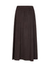 Gonna lunga Resort in flanella tocco cashmere fondente