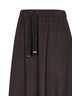 Gonna lunga Resort in flanella tocco cashmere fondente