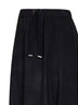 Gonna lunga Resort in flanella tocco cashmere nero