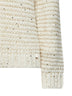 Maglione Resort in misto alpaca e lurex bianco<BR/>