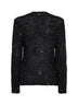 Maglione Resort in misto alpaca e lurex nero