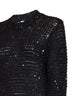 Maglione Resort in misto alpaca e lurex nero