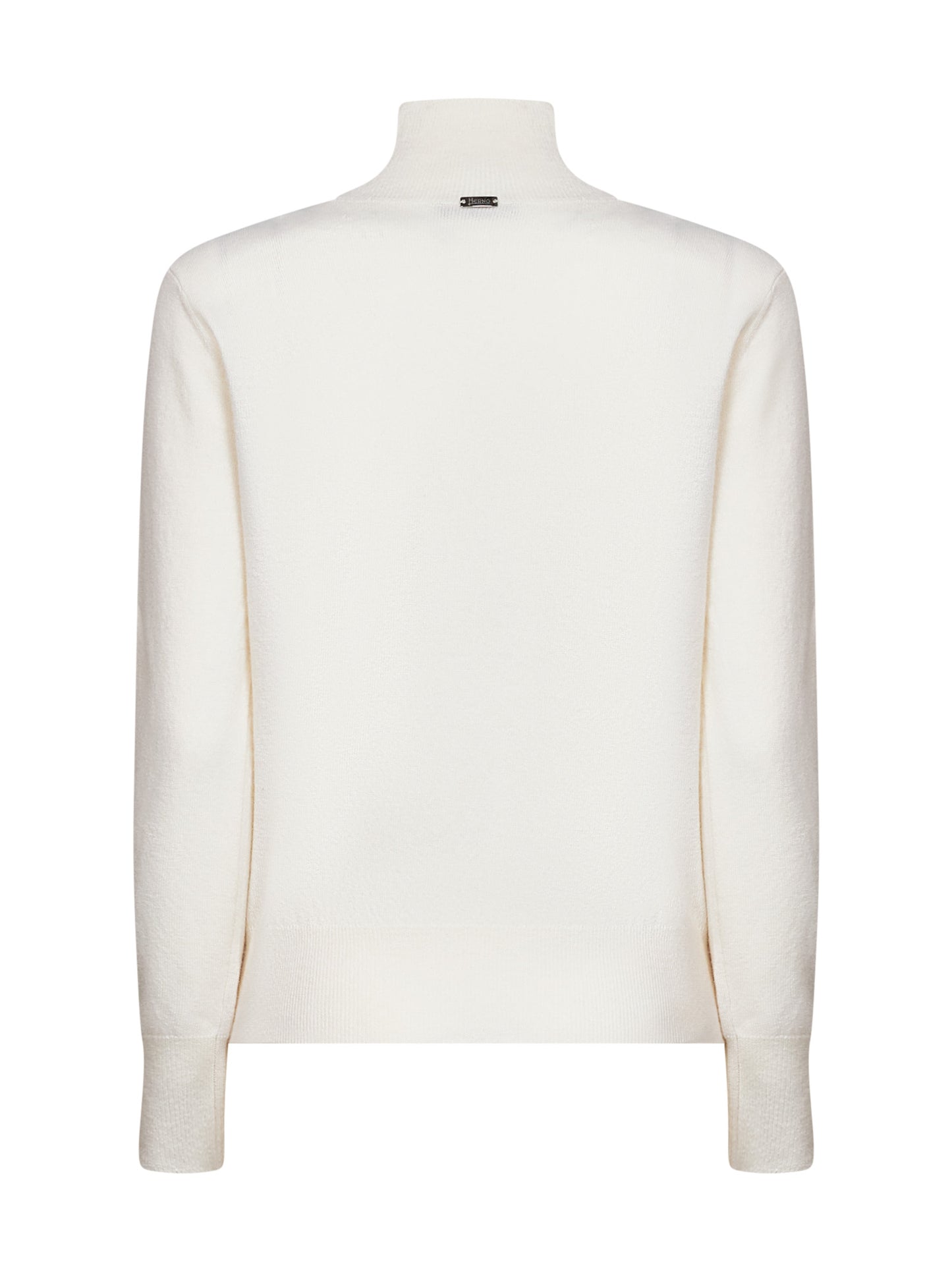Maglia Resort in lana cardata avorio con cut-out