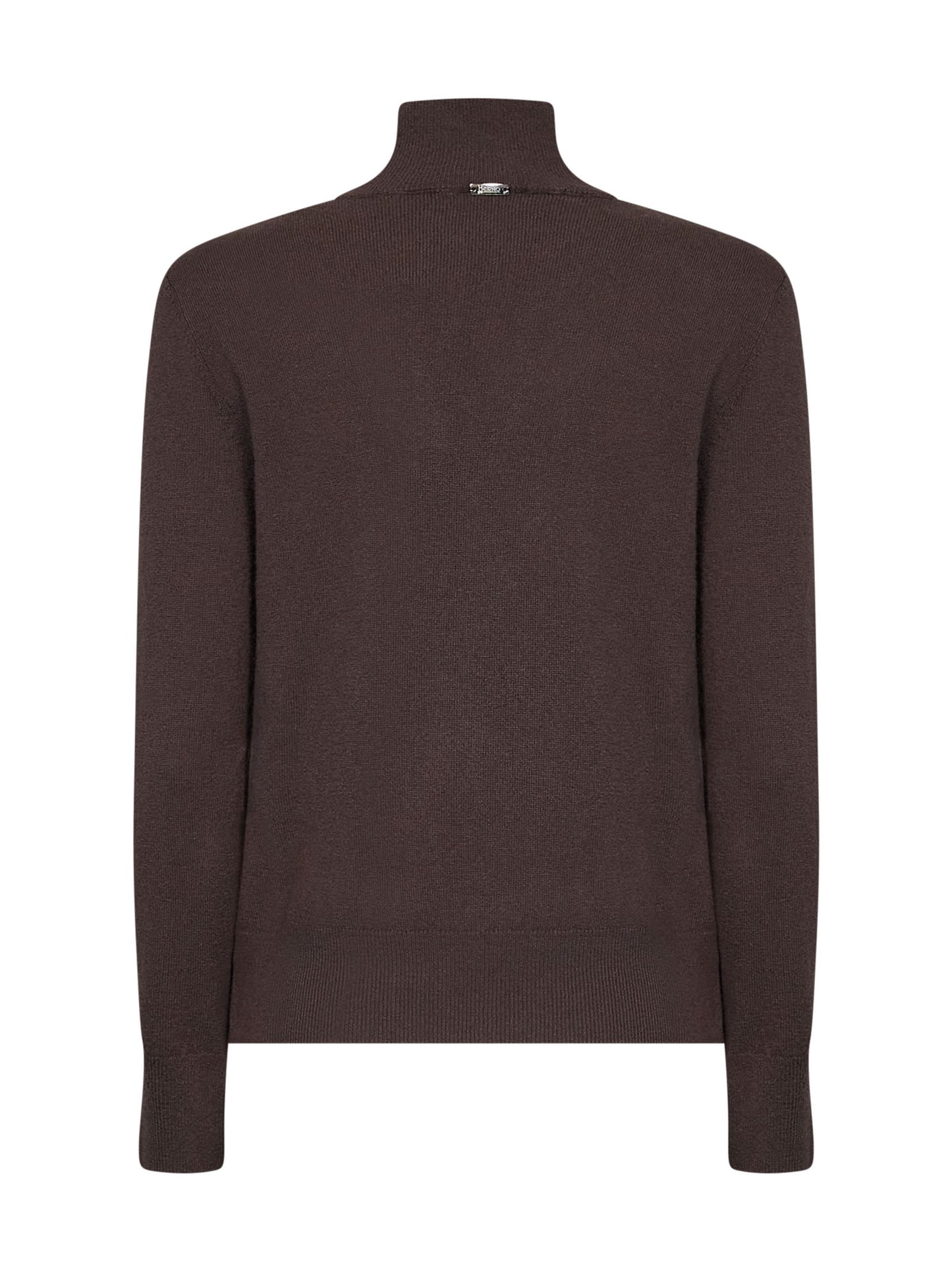 Maglia Resort in lana cardata fondente con cut-out