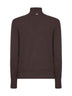 Maglia Resort in lana cardata fondente con cut-out