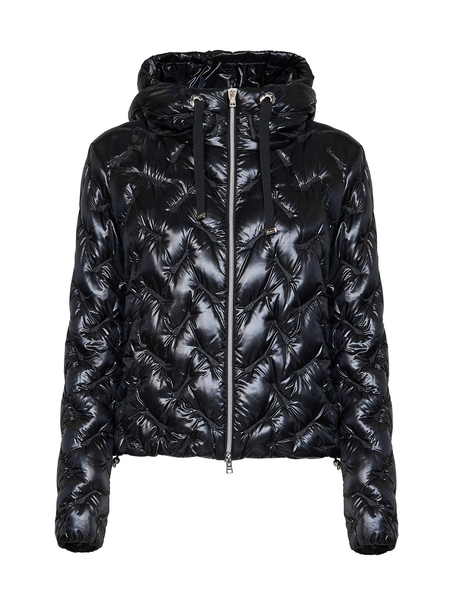 Piumino con cappuccio Resort in Nylon Ultralight nero