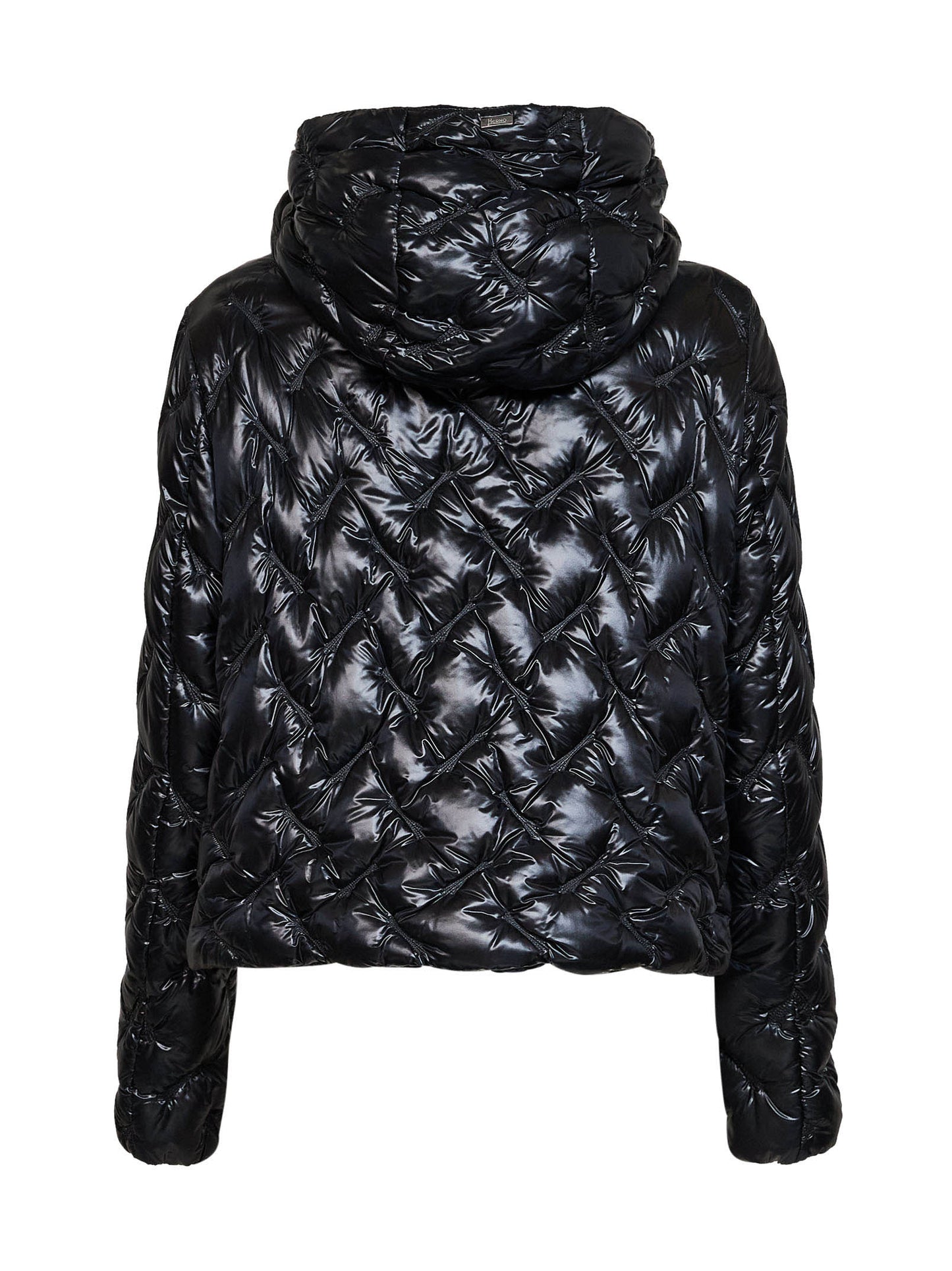 Piumino con cappuccio Resort in Nylon Ultralight nero