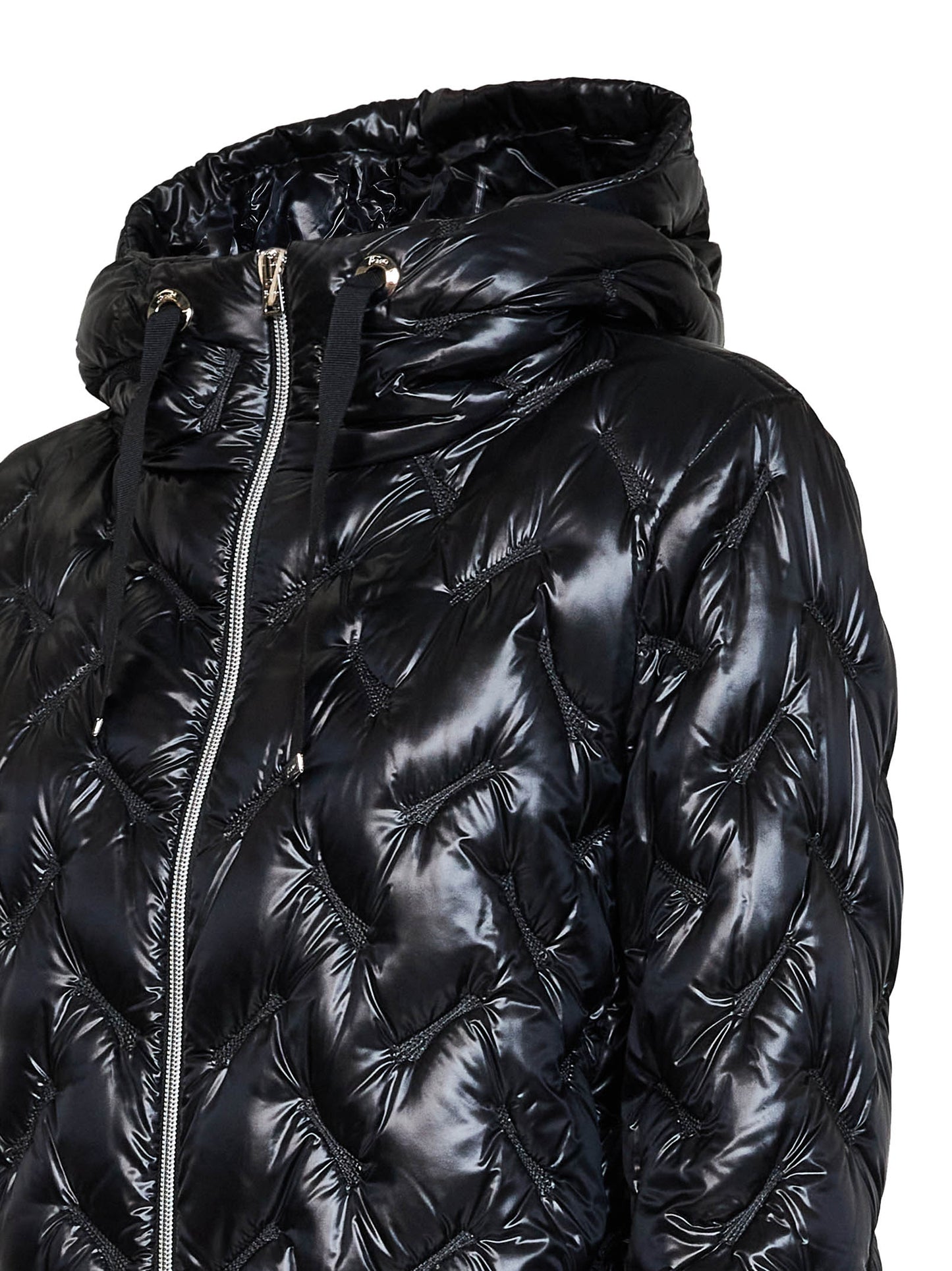 Piumino con cappuccio Resort in Nylon Ultralight nero