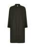 Green wool-blend Baia del Monaco long trench coat
