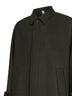 Green wool-blend Baia del Monaco long trench coat